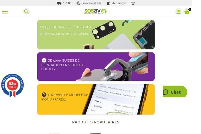 SOSav pour réparer votre smartphone vous-même