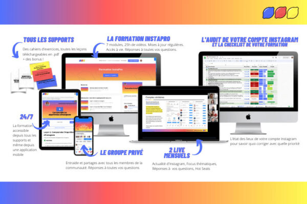 infographie sur la formation instagram en ligne