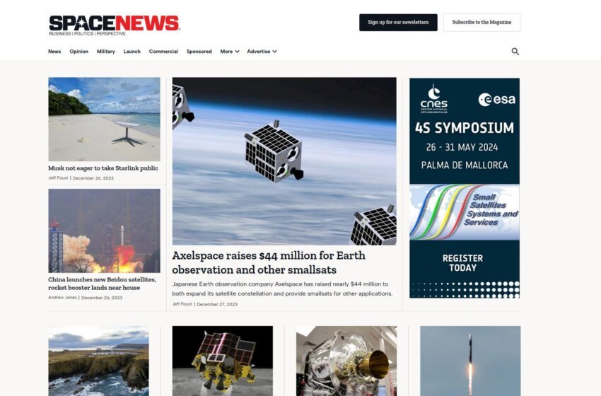 SpaceNews l’actualité spatiale