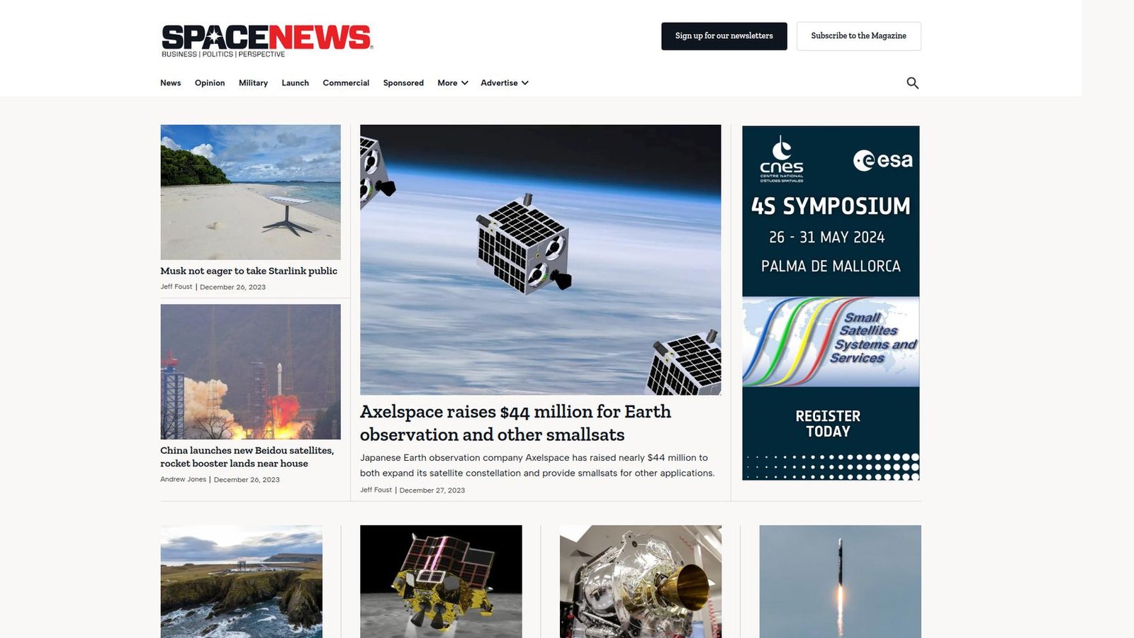 SpaceNews l’actualité spatiale