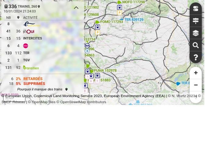  Carto Graou: une carte temps réel des trains en France