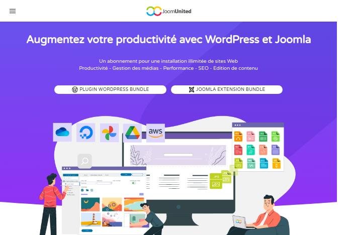 Joomunited des plugins pour wordpress et joomla