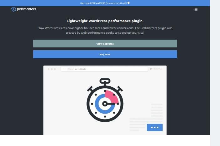  Perfmatters : optimise les performances de votre site WordPress