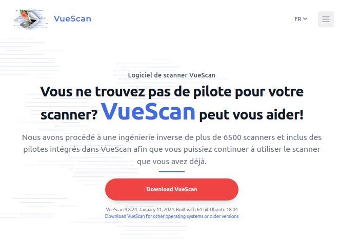 Vuescan pour piloter votre scanner photo