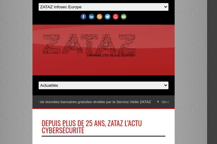  Zataz : le blog dédié à la cybersécurité