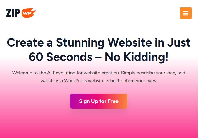  ZipWP: la promesse d’un site Wordpress en 60 secondes