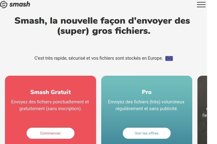 Smash envoi de gros fichiers