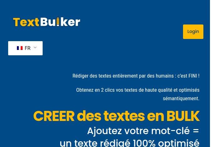 TextBulker rédige vos textes