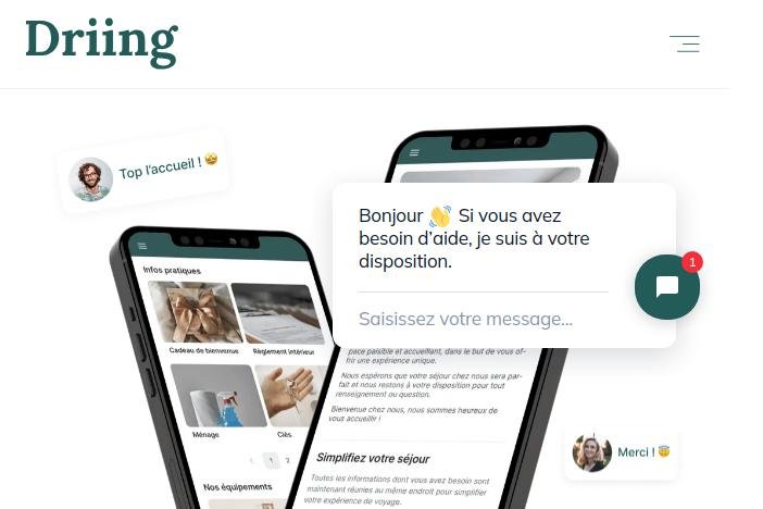  Driing : livret numérique personnalisé pour voyageurs