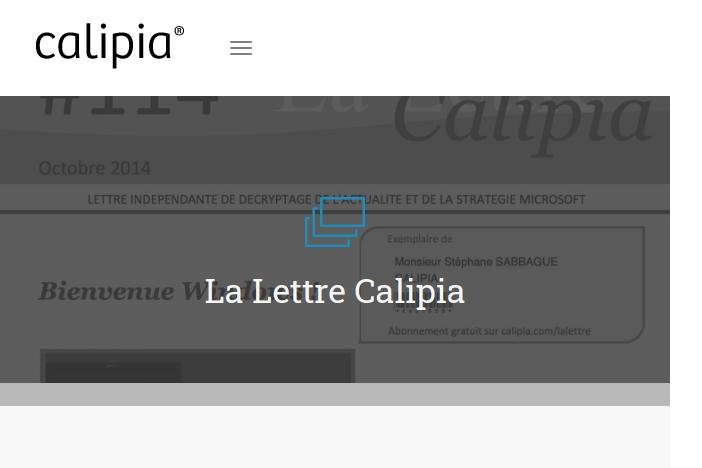  La Lettre Calipia : Une analyse pertinente et indépendante de l’écosystème Microsoft