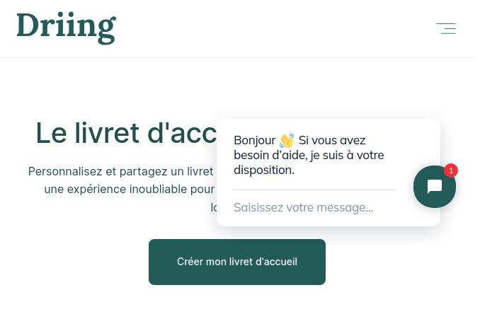 Driing : livret numérique personnalisé pour voyageurs 2 Visuel de Driing