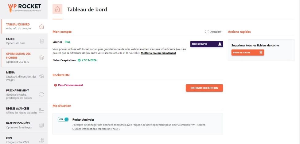 WP Rocket : Le roi de la vitesse pour WordPress 2 Visuel de WP Rocket