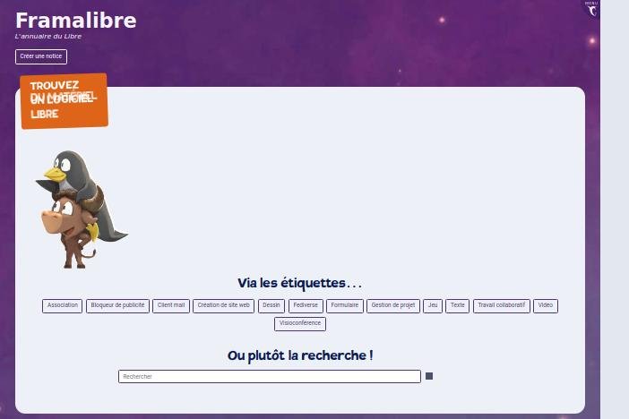 Framalibre bibliotheque logiciels libres
