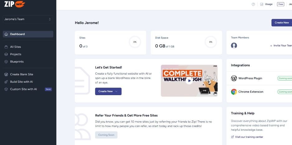 ZipWP: la promesse d'un site Wordpress en 60 secondes 2 Visuel de ZipWP