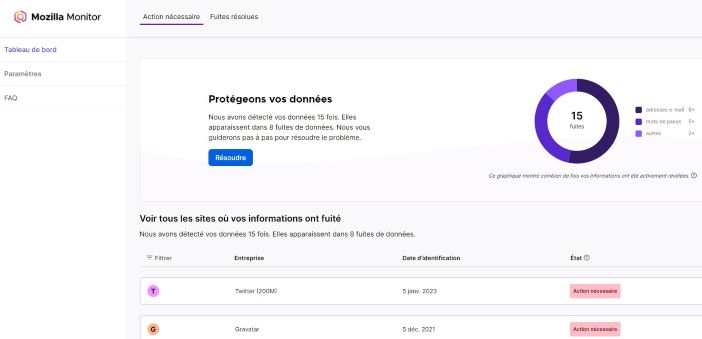 Mozilla Monitor traque la fuite de vos données 2 visuel mozilla monitor 2024