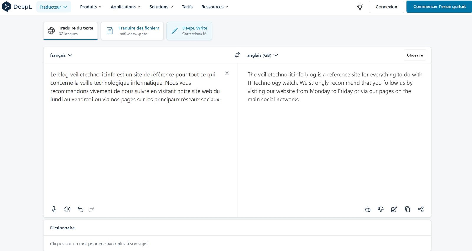 Deepl : la traduction facile 2 visuel de deepl en 2024