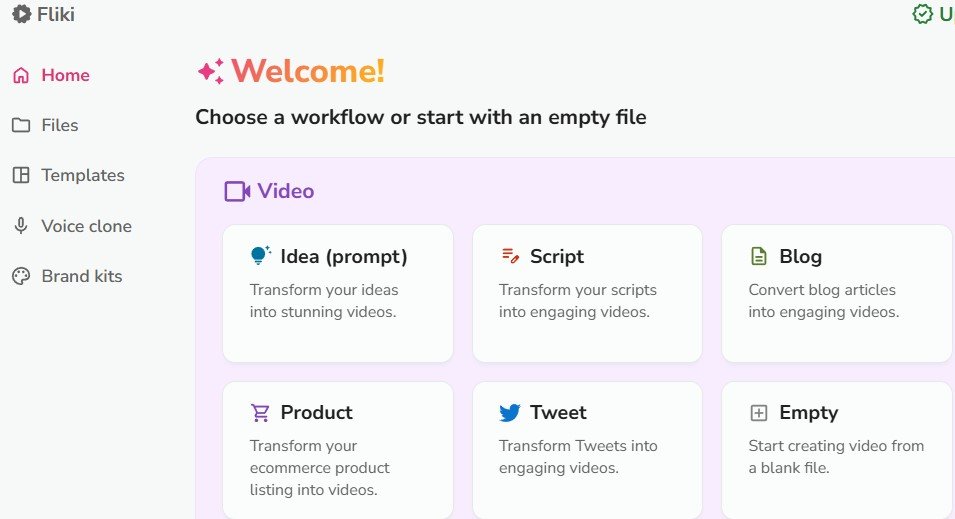Fliki.ai : Transformez vos textes en vidéos captivantes avec l'IA 2 visuel fliki 2024