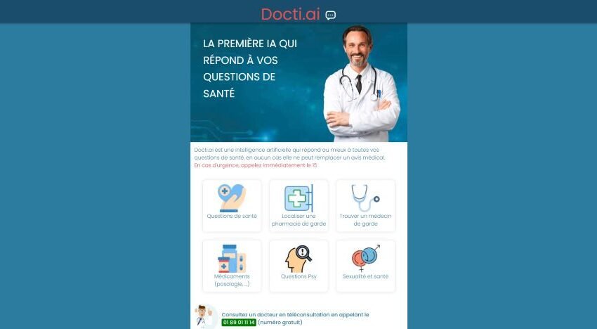  Docti.Ai : une IA répond à vos questions de santé