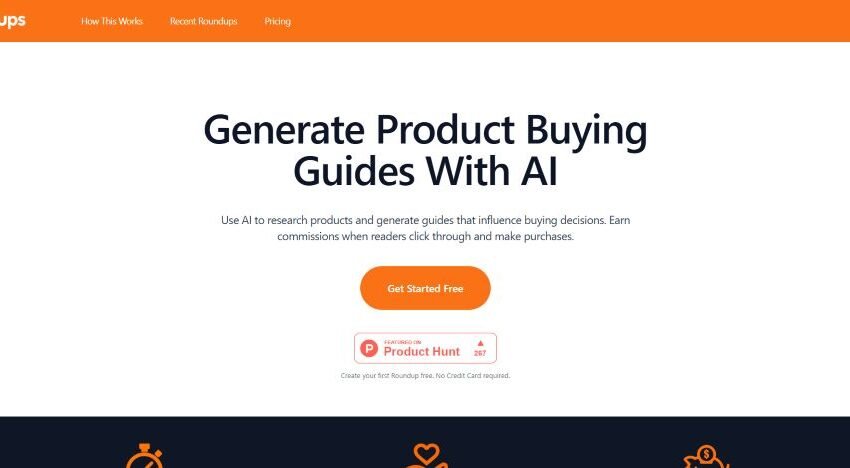  Roundups.ai : Créez vos guides d’achat grâce à l’IA