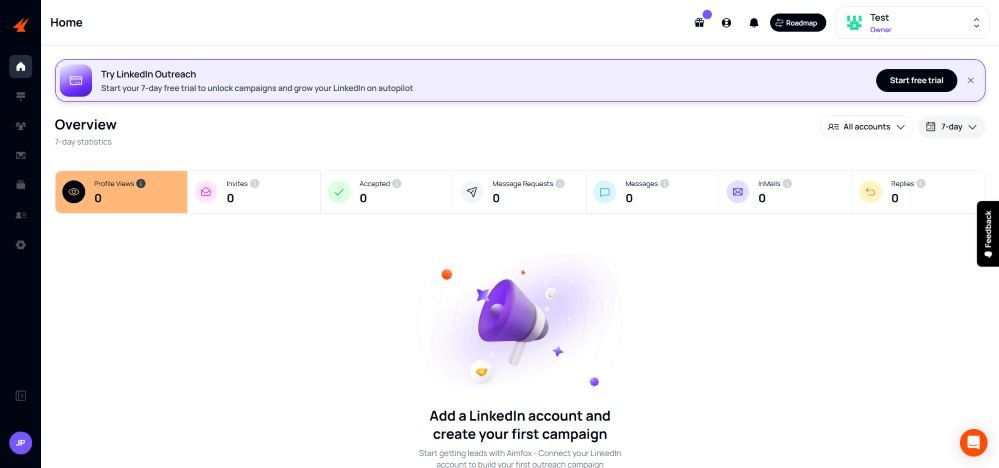 Aimfox automatise la prospection sur LinkedIn 2 Visuel Aimfox 2025