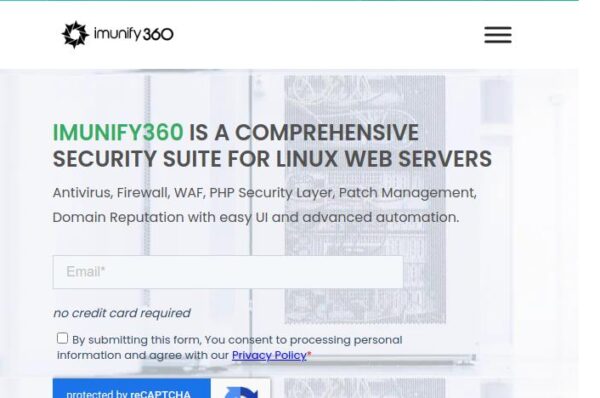 imunify360 est une suite de sécurité complète pour les serveurs web linux.