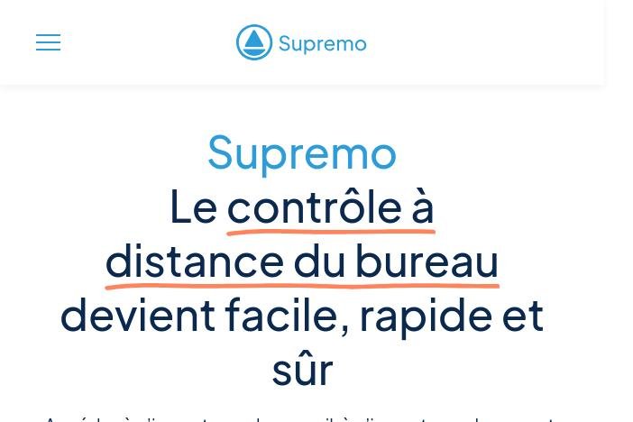 Supremo superbe logiciel de Controle à Distance