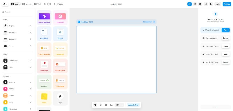Framer : L'arme secrète des web designers pour créer sans coder 2 Visuel Framer 2025