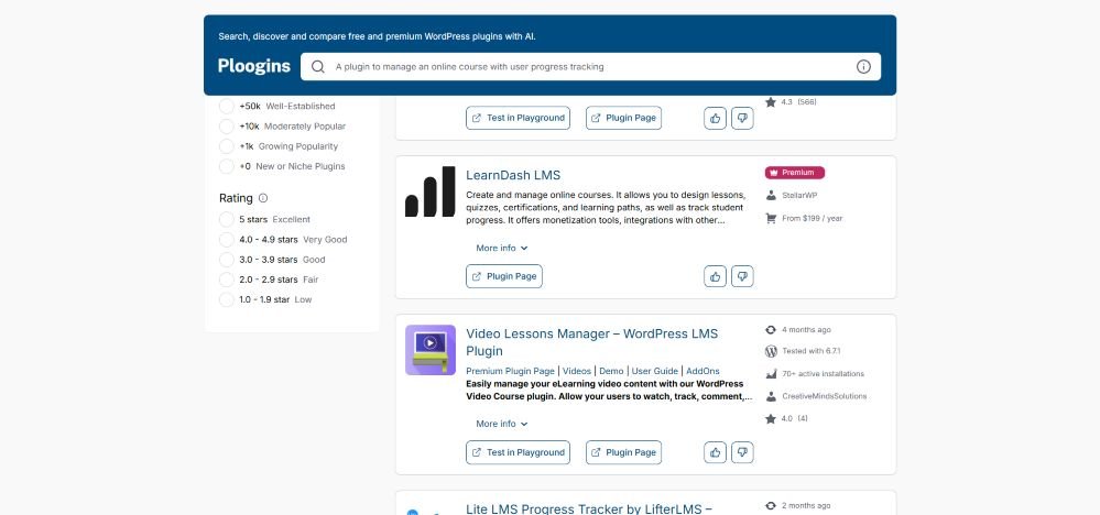 Ploogins : Dénichez le Plugin WordPress Idéal avec l'IA 2 Visuel Ploogins 2025