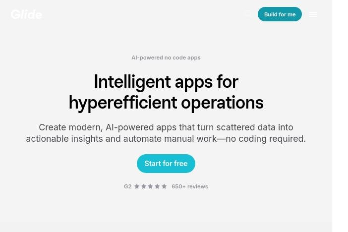  Glide : créez des applications no-code puissantes