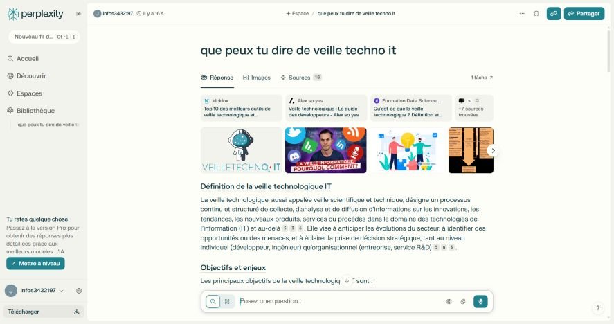 Perplexity AI un moteur de recherche puissant et synthétique 2 Exemple de requete avec Perplexiyy AI