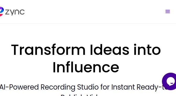 capture d'écran de zync studio d'enregistrement ia