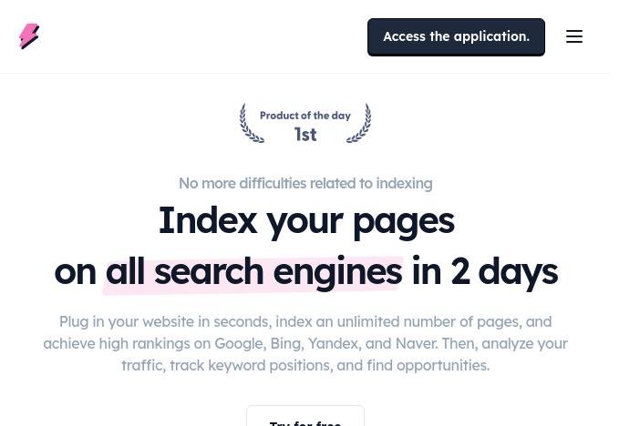index your pages with foudroyer