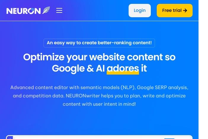 NURONwriter rédaction augmentée par l'IA