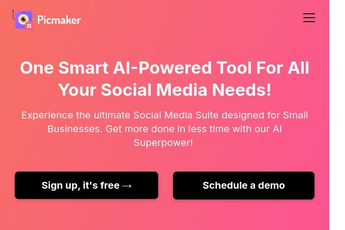 picmaker gestion réseaux sociaux