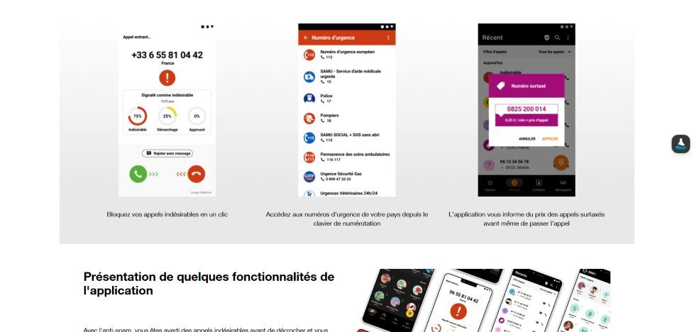 Orange Téléphone : protection maximale contre les spams 2 Visuel Apps Orange Téléphone un antispam pour Smartphone