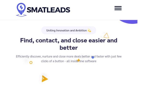 capture d'écran du site smatleads