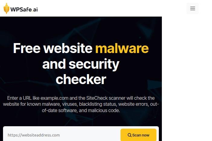 WP Safe AI : l'offre de sécurité ultime pour WordPress 2 l'outils gratuit pour vérifier si votre site WordPress a été contaminé par un malware