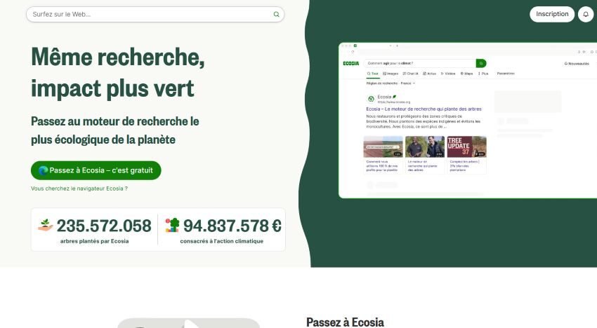 ecosia le moteur de recherche écolo