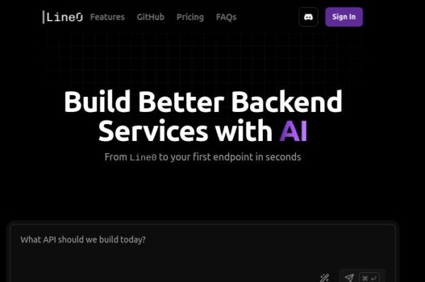 capture de l'écran d'accueil de line0