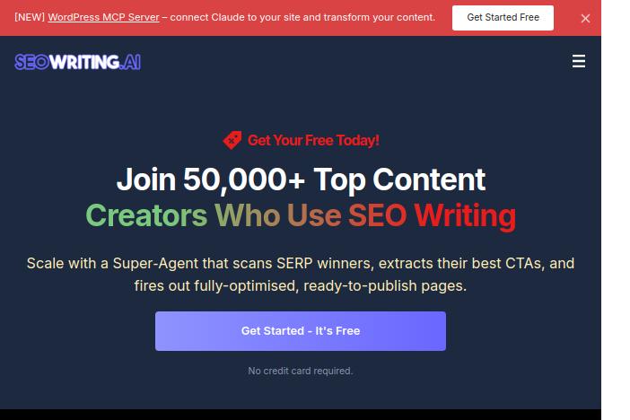  SEOWriting.ai : Génération d’articles SEO rapide et puissante