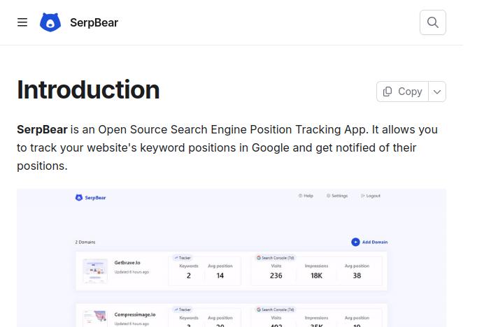 SerpBear : le suivi de position Google gratuit