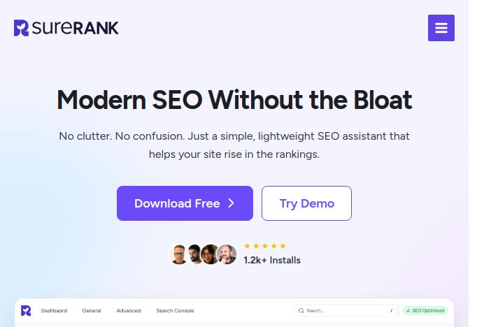 surerank nouveau plugin seo pour WordPress