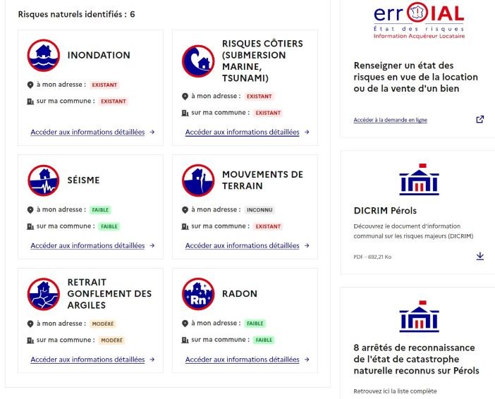 Géorisques : identifier les risques officiels près de chez vous 2 visuel georisques 2024