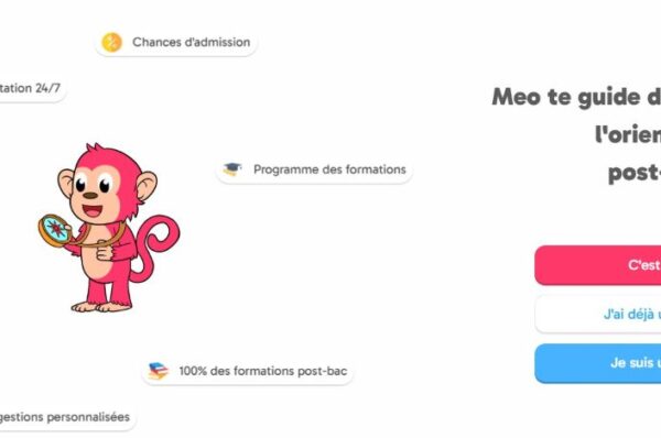 un singe rose joyeux avec une boussole