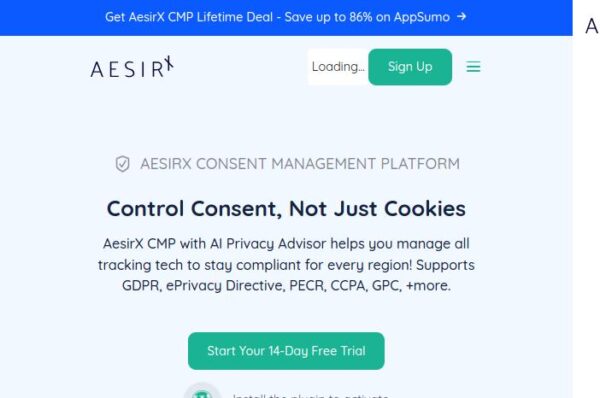 plateforme de gestion du consentement aesirx