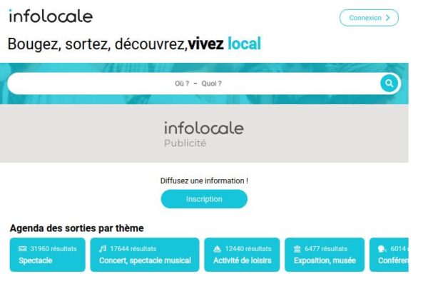 page d'accueil infolocale.fr