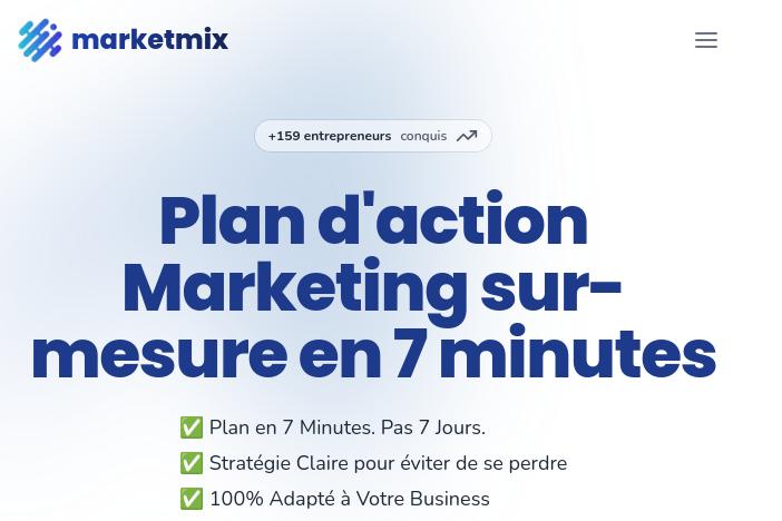 marketmix génère votre plan marketing