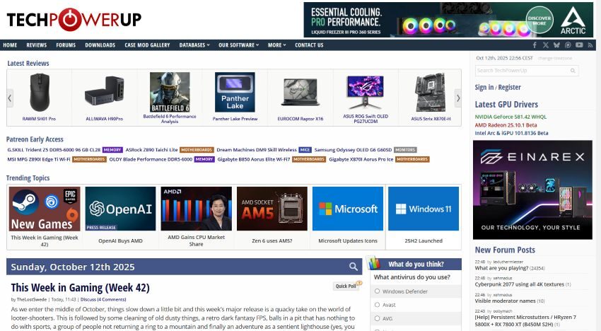 TechPowerUp : l’essentiel du hardware pour les Geeks