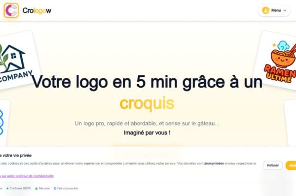 capture d'écran de la page d'accueil de croblogow