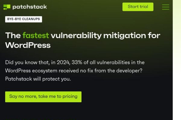 patchstack protège wordpress des vulnérabilités rapidement.